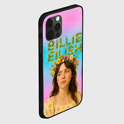 Чехол для iPhone 12 Pro Max Билли Айлиш с цветочным венком на голове, цвет: 3D-черный — фото 2