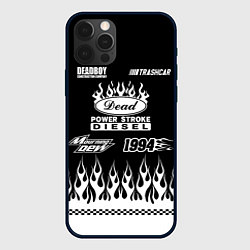 Чехол для iPhone 12 Pro Max Dead black - Bones, цвет: 3D-черный