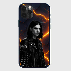 Чехол для iPhone 12 Pro Max Bones рок звезда, цвет: 3D-черный