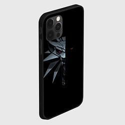 Чехол для iPhone 12 Pro Max Зверь в полумраке - Ведьмак 3, цвет: 3D-черный — фото 2