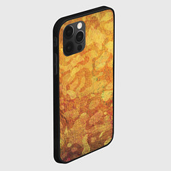 Чехол для iPhone 12 Pro Max Абстракция - orange camouflage, цвет: 3D-черный — фото 2