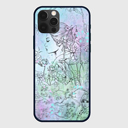 Чехол для iPhone 12 Pro Max Скетч японские дорамы, цвет: 3D-черный