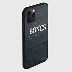 Чехол для iPhone 12 Pro Max Bones разбитое стекло, цвет: 3D-черный — фото 2