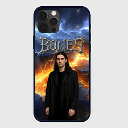 Чехол iPhone 12 Pro Max Bones на фоне разломных плит