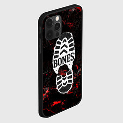 Чехол для iPhone 12 Pro Max Bones лого в стиле следа ботинка, цвет: 3D-черный — фото 2