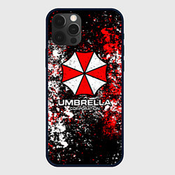 Чехол для iPhone 12 Pro Max Амбрелла текстура хаоса, цвет: 3D-черный