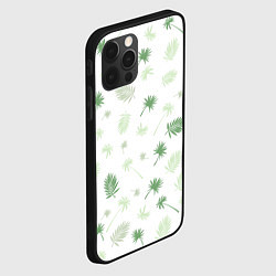 Чехол для iPhone 12 Pro Max Текстура белой гавайской рубашки, цвет: 3D-черный — фото 2
