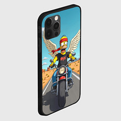 Чехол для iPhone 12 Pro Max Летящий в даль Гомер - Ария, цвет: 3D-черный — фото 2