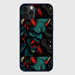 Чехол для iPhone 12 Pro Max Демоны Они - нейроарт, цвет: 3D-черный