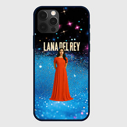 Чехол iPhone 12 Pro Max Lana Del Rey в оранжевом длинном платье