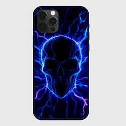 Чехол для iPhone 12 Pro Max Электрический череп, цвет: 3D-черный