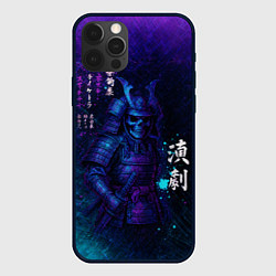Чехол для iPhone 12 Pro Max Неоновый призрачный самурай, цвет: 3D-черный