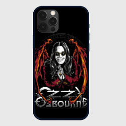 Чехол для iPhone 12 Pro Max Ozzy Osbourne with wings, цвет: 3D-черный