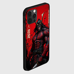 Чехол для iPhone 12 Pro Max Oni воин самурай, цвет: 3D-черный — фото 2