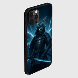 Чехол для iPhone 12 Pro Max Электросамурай, цвет: 3D-черный — фото 2