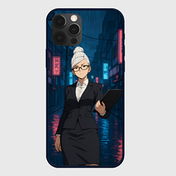 Чехол для iPhone 12 Pro Max Dandadan Seiko в городе с планшетом, цвет: 3D-черный