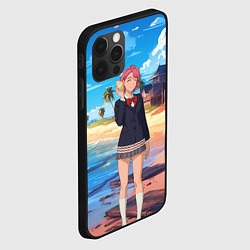 Чехол для iPhone 12 Pro Max Дандадан Сиратори Айра с ракушкой в руках, цвет: 3D-черный — фото 2