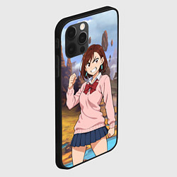 Чехол для iPhone 12 Pro Max Сиратори Айра злая - Дандадан, цвет: 3D-черный — фото 2