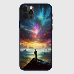 Чехол для iPhone 12 Pro Max Shocking the cosmos, цвет: 3D-черный