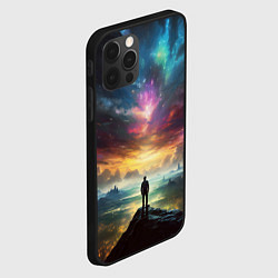 Чехол для iPhone 12 Pro Max Shocking the cosmos, цвет: 3D-черный — фото 2