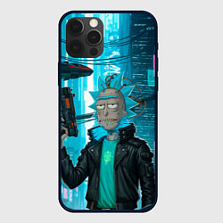 Чехол для iPhone 12 Pro Max Рик-киберпанк, цвет: 3D-черный