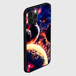 Чехол для iPhone 12 Pro Max Фантастический космос планеты, цвет: 3D-черный — фото 2