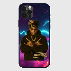 Чехол для iPhone 12 Pro Max XXXTentacion с цепью, цвет: 3D-черный