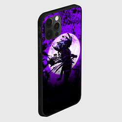 Чехол для iPhone 12 Pro Max Самурай при луне, цвет: 3D-черный — фото 2
