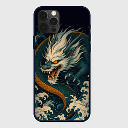 Чехол для iPhone 12 Pro Max Морской император - дракон, цвет: 3D-черный