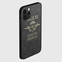 Чехол для iPhone 12 Pro Max ВДВ - элита войск, цвет: 3D-черный — фото 2
