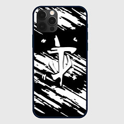 Чехол для iPhone 12 Pro Max Doom краски полосы, цвет: 3D-черный
