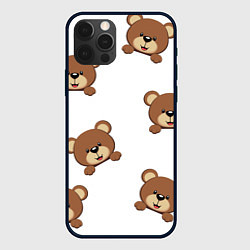 Чехол для iPhone 12 Pro Max Мордашка мишки, цвет: 3D-черный