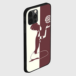 Чехол для iPhone 12 Pro Max Силуэт африканки, цвет: 3D-черный — фото 2