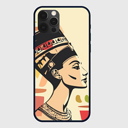 Чехол для iPhone 12 Pro Max Нефертити, цвет: 3D-черный