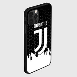 Чехол для iPhone 12 Pro Max Juventus соты огонь, цвет: 3D-черный — фото 2