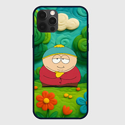 Чехол для iPhone 12 Pro Max Довольный Эрик Картман, цвет: 3D-черный
