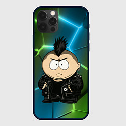 Чехол для iPhone 12 Pro Max Эрик Картман - недовольный панк, цвет: 3D-черный