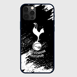 Чехол для iPhone 12 Pro Max Тоттенхэм белые брызги красок, цвет: 3D-черный