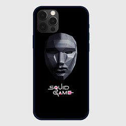 Чехол для iPhone 12 Pro Max Squid Game маска, цвет: 3D-черный