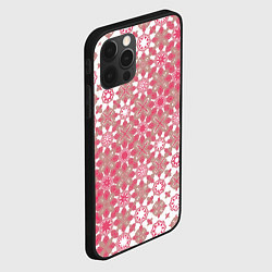 Чехол для iPhone 12 Pro Max Звездная россыпь-розовый, цвет: 3D-черный — фото 2