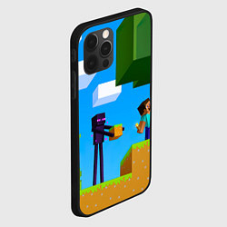 Чехол для iPhone 12 Pro Max Эндермен помогает героям, цвет: 3D-черный — фото 2