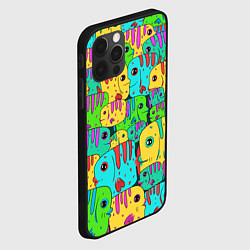 Чехол для iPhone 12 Pro Max Яркие тропические рыбки паттер, цвет: 3D-черный — фото 2