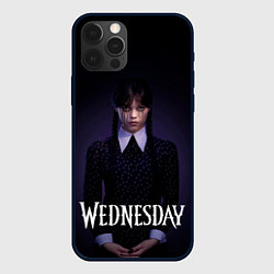 Чехол для iPhone 12 Pro Max Уэнсдэй в черных слезах Wednesday, цвет: 3D-черный