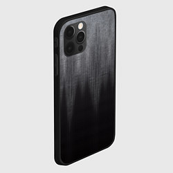 Чехол для iPhone 12 Pro Max Тёмный серый стёртый эффект, цвет: 3D-черный — фото 2