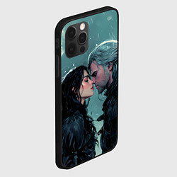 Чехол для iPhone 12 Pro Max Йеннифэр и Ведьмак - прощание, цвет: 3D-черный — фото 2