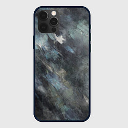 Чехол для iPhone 12 Pro Max Абстракция - dark oil painting, цвет: 3D-черный