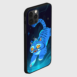 Чехол для iPhone 12 Pro Max Blue tiger and a six eyed magpie, цвет: 3D-черный — фото 2