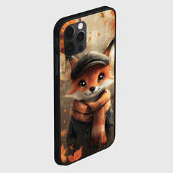 Чехол для iPhone 12 Pro Max Милый осенний лисёнок, цвет: 3D-черный — фото 2