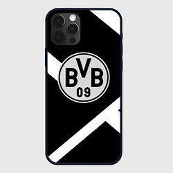 Чехол для iPhone 12 Pro Max Borussia black geometry, цвет: 3D-черный