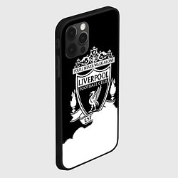 Чехол для iPhone 12 Pro Max Liverpool краски белые дым, цвет: 3D-черный — фото 2